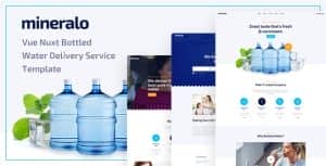 Mineralo – Vue Nuxt Bottled Water Delivery Service Template