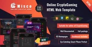 Miscoo – Online CryptoGaming HTML Template