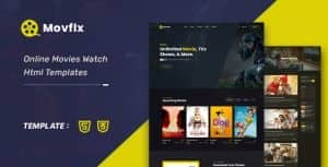Movflx – Video Production and Movie HTML5 Template