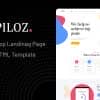 Piloz – App Landing Page HTML Template