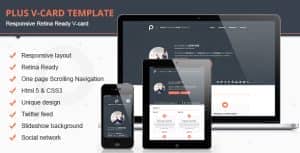 Plus Html V-card Template