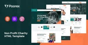 Poorex – Nonprofit Charity HTML Template