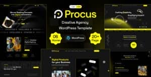 Procus – Modern Creative Digital Agency WordPress Theme