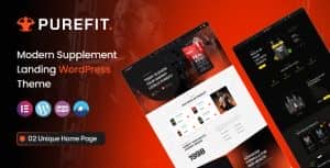 Purefit – Health Supplement WordPress Theme