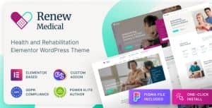 Renew Medical – Physiotherapy & Rehabilitation Clinic Medical WordPress Theme
