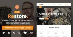 Restore – Computer, Mobile & Digital Repair Service WordPress Theme