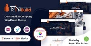 RinBuild – Construction Building Company WordPress Theme + RTL