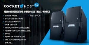 RocketHost – Responsive Hosting WordPress Theme + WHMCS
