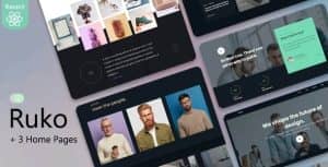 Ruko – React Creative Agency & Showcase Portfolio