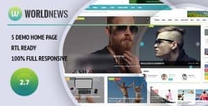 WorldNews – Magazine RTL Responsive WordPress