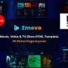Zmovo – Online Movie Video And TV Show HTML Bootstrap 4 Template
