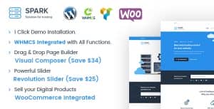 Spark – Responsive WHMCS Hosting WordPress Theme
