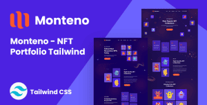 Monteno – NFT Portfolio Tailwind CSS Template