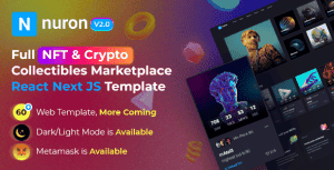 Nuron – NFT Marketplace React NextJS Template