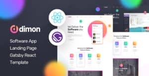 Dimon – Gatsby React App Landing Page Template