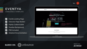 Eventya – Unbounce Landing Page