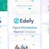 Edefy – React Js Digital Marketplace Template