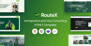 RouteX – Immigration and Visa Consulting HTML5 Template