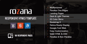 Rozana – Responsive Multipurpose & One Page Parallax