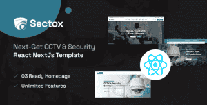 Sectox – CCTV & Security React Next js Template