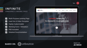 Infinite – Marketing Unbounce Template