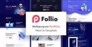 Follio – Multipurpose Portfolio Next Js Template