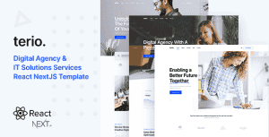 Terio – IT Company & Technology React NextJS Template