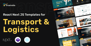 Translo – Logistics and Transportation React Next js Template