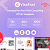 Visafast – Immigration and Visa Consulting HTML Template