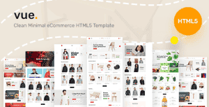 Vuee – Clean Minimal eCommerce Bootstrap Template