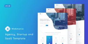 Webmania – Agency, Startup and SaaS Template