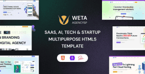 WETA – SaaS, Ai, Tech & Startup Multipurpose HTML5 Template