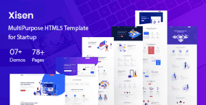 Xisen – Creative HTML5 Template for Saas, Startup & Agency