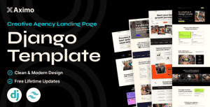 Aximo – Django 5 – Creative Agency Tailwind Template