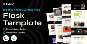 Aximo – Flask – Creative Agency Tailwind Template