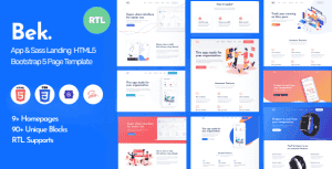 Bek – Saas & Software HTML5 + RTL Template