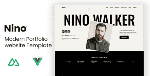 Nino – Modern Portfolio Nuxt JS Template