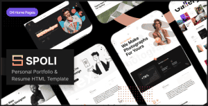 Spoli – Personal Portfolio Resume Template