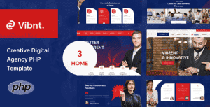 Vibnt – Creative Digital Agency PHP Template