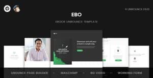 Ebo – Ebook Unbounce Template