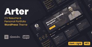 Arter – Resume WordPress Theme
