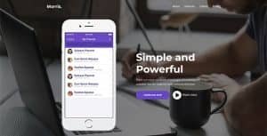 Morris – App & Product Landing Page
