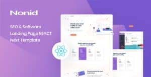 Nonid – React Next SEO & Software Landing Page Template