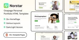 Norstar | Personal Portfolio HTML Template