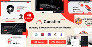 Constim – Industrial, Industry & Factory WordPress Theme