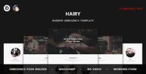 Hairy – Barber Unbounce Template