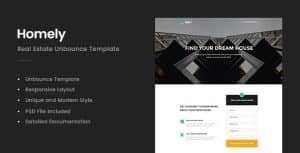 Homely – Real Estate Unbounce Template
