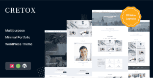 Cretox – Multipurpose Minimal Portfolio WordPress Theme
