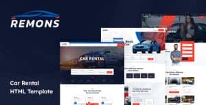 Remons – Car Rental HTML Template