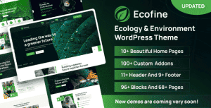 Ecofine – Ecology & Environment WordPress Theme